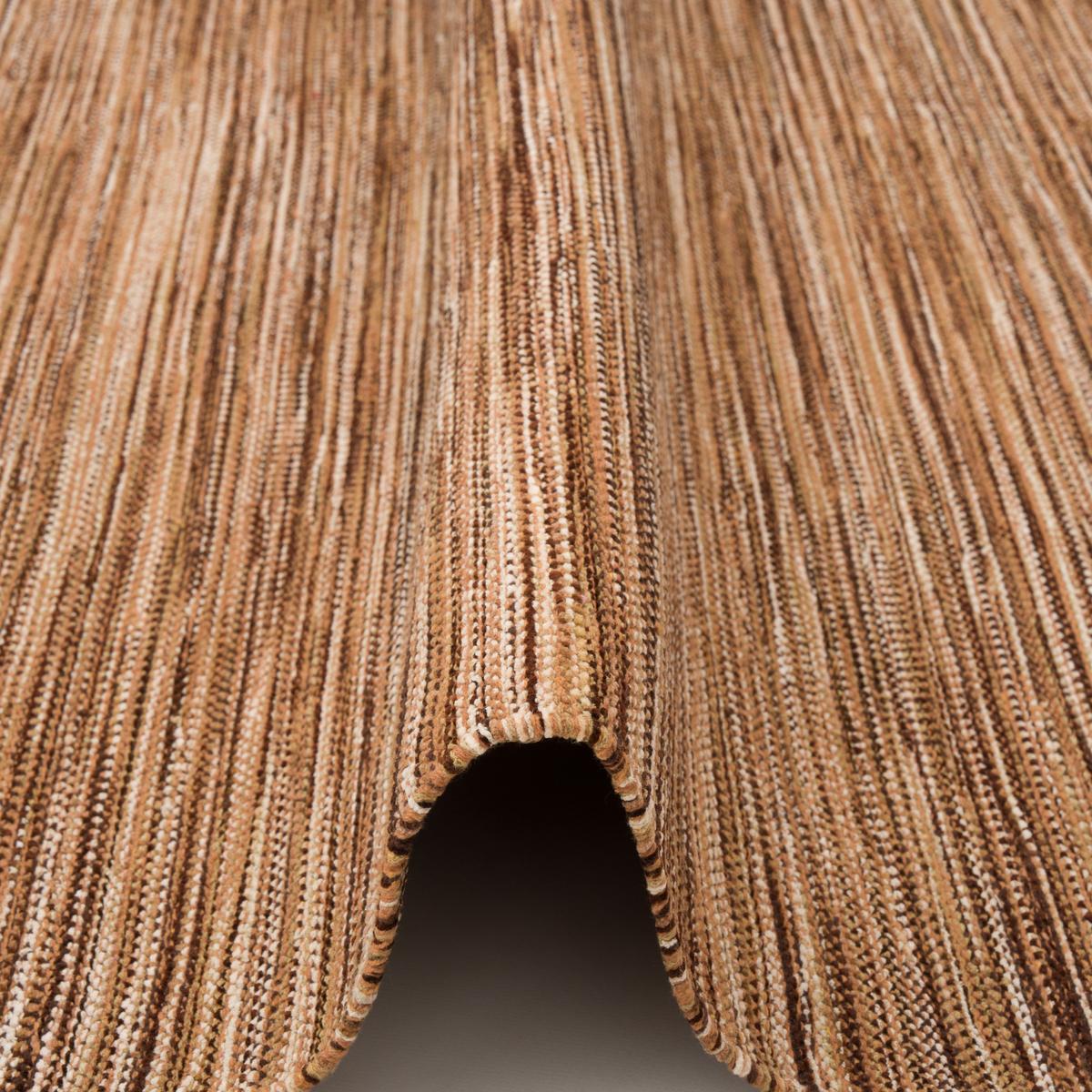 NATUR BAUMWOLLE TEPPICH KELIM TOSKANA - Braun, Textil (90/160cm) - Pergamon