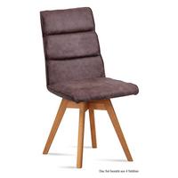 ESSZIMMERSTUHL drehbar (4er-Set) Doris 47x92x60 Eiche geölt/Braun - Eichefarben/Braun, Kunststoff (60/92/47cm) - 58aufmkessel