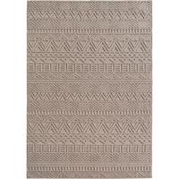 TEPPICH Flachgewebe LANGAU in Beige, mit Ethno-Streifen, 160 x 230 cm - Beige, Textil (160/230cm) - KADIMA DESIGN