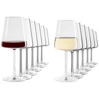 ROT- UND WEISSWEINGLÄSER Power transparent 520 ml + 400 ml 12er Set - Transparent, Glas - Stölzle Lausitz