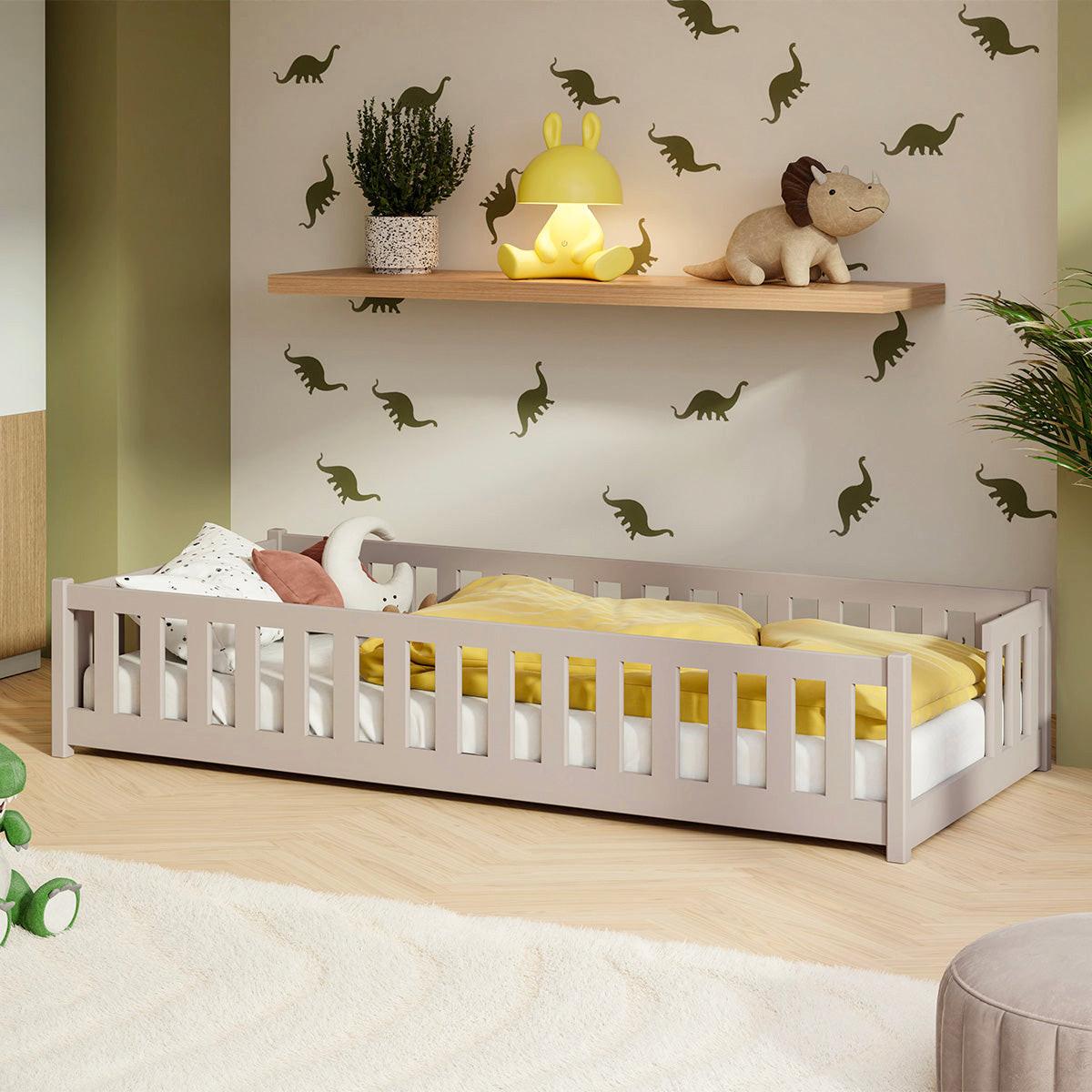BETT Théa Kaschmir - Beige, Holz - Petits-meubles