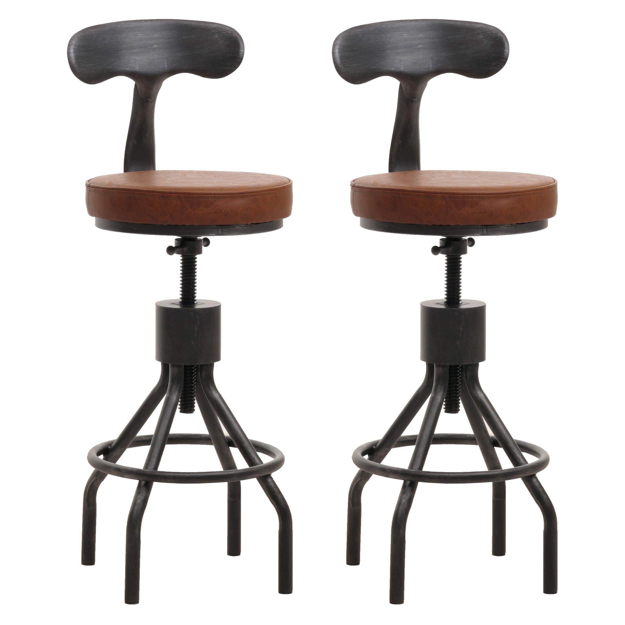 BARHOCKER Braun 2er-Set - Braun, Textil (41/108/47cm) - MCW
