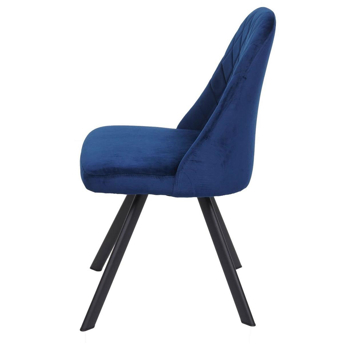 ESSZIMMERSTUHL Blau - Blau, Textil (48/84/51cm) - MCW