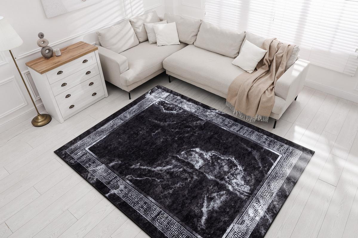 TEPPICH Miro 160/220 cm - Schwarz, Textil (160/220cm) - rugsX