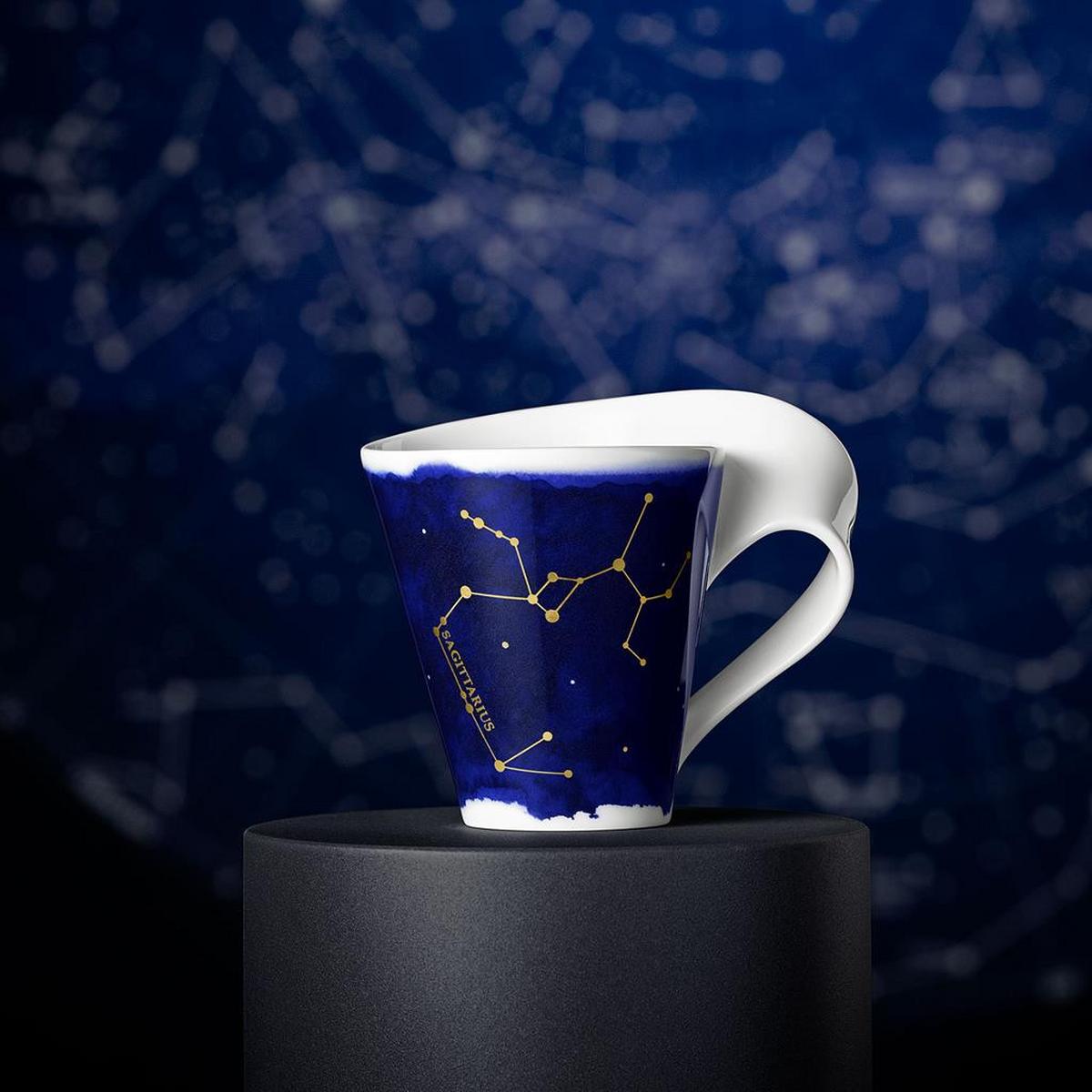 TASSE SCHÜTZE NewWave Stars weiß-blau 300 ml - Blau/Weiß, Keramik (0.3L) - Villeroy & Boch