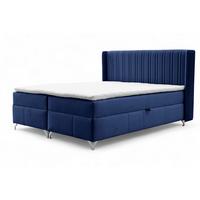 BOXBETT Damien - Blau, Holzwerkstoff/Textil (120/200cm) - Fun Möbel