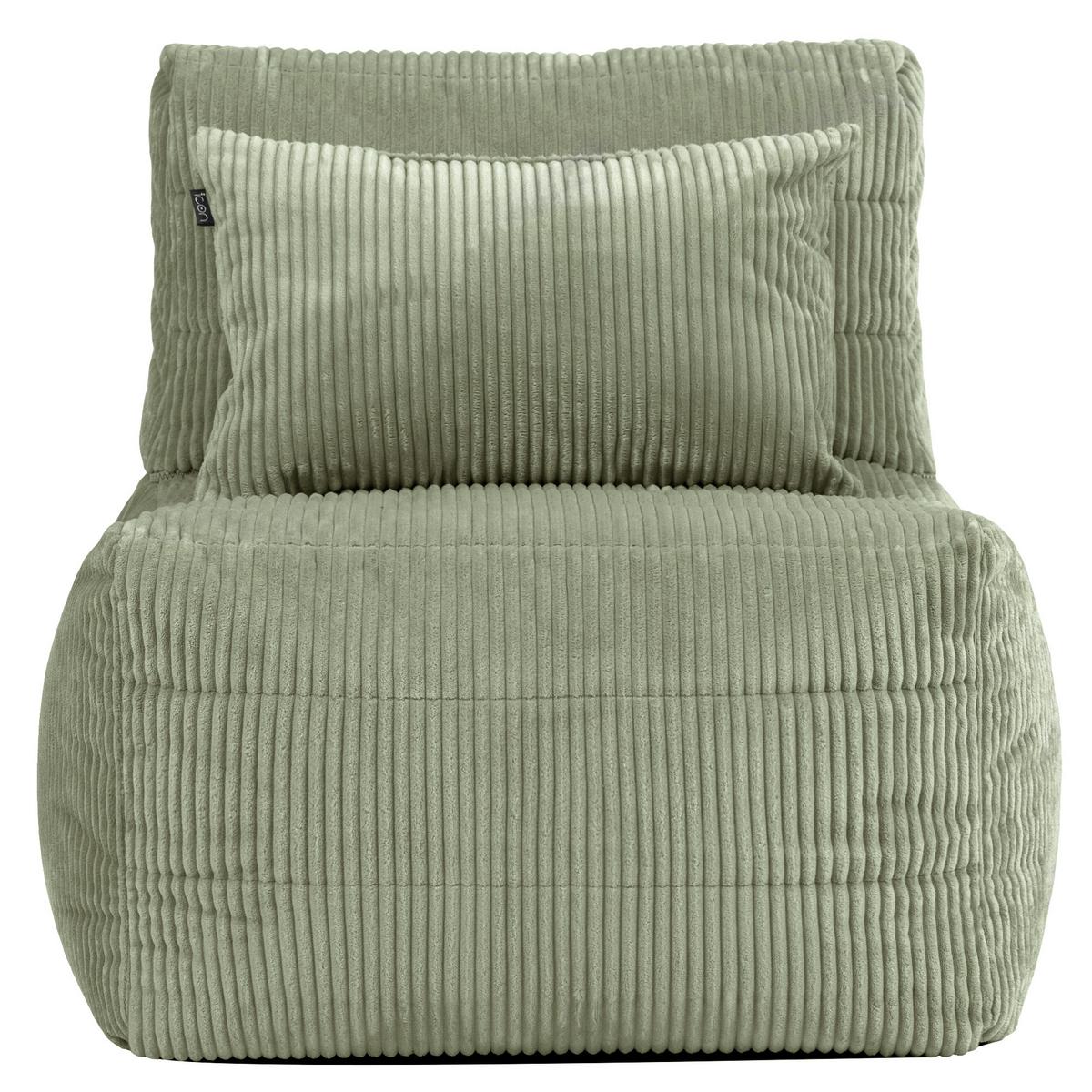 SITZSACK-SESSEL Noa modular Cord - Salbeigrün, Textil (75/70/78cm) - icon