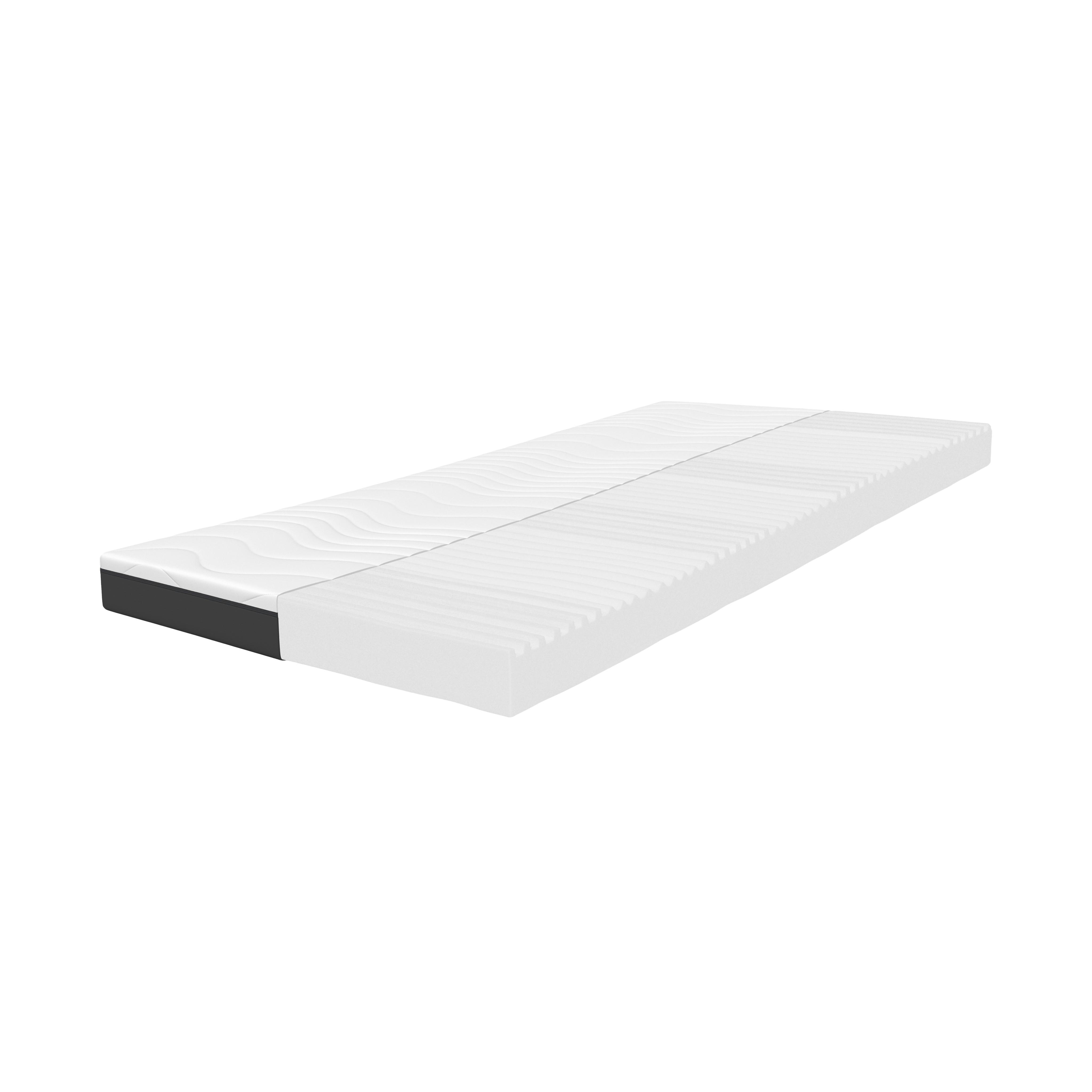 KALTSCHAUMMATRATZE – Ergonomischer Liegekomfort 80x200 cm - Weiß, Textil (80/200cm) - Schlaftroll