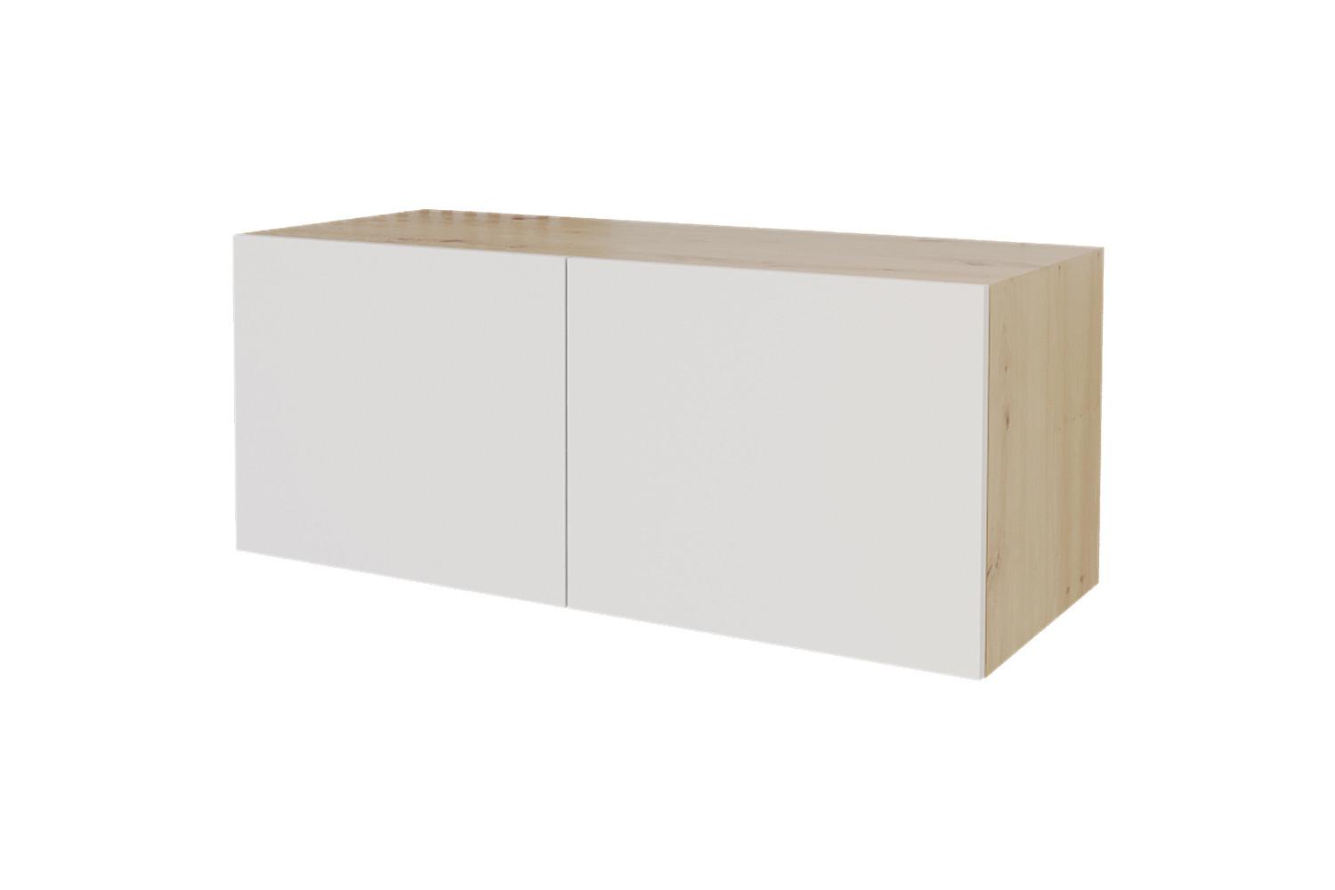 LOWBOARD ELIO-W 100x40x40 cm - Artisan / Weiß - Eiche Artisan, Holzwerkstoff (100/40/40cm) - ALTDECOR