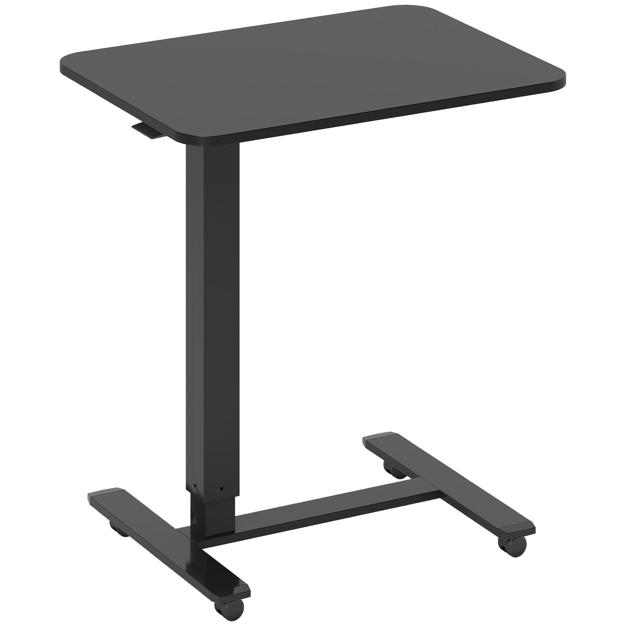 SCHREIBTISCH Spanplatte Stahl Schwarz - Schwarz, Holzwerkstoff/Metall (65/48/110cm) - HOMCOM