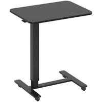 SCHREIBTISCH Spanplatte Stahl Schwarz - Schwarz, Holzwerkstoff/Metall (65/48/110cm) - HOMCOM