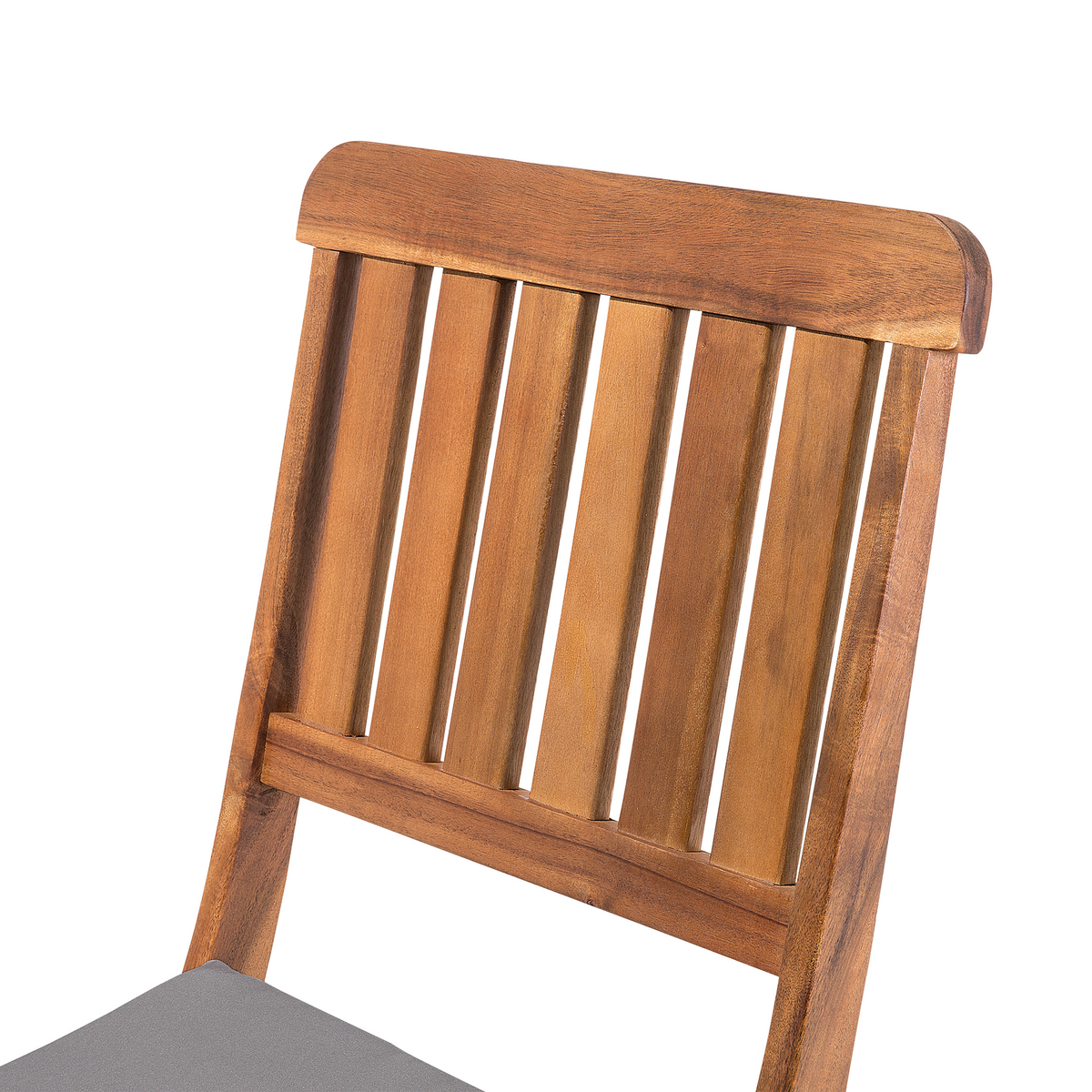 GARTENSTUHL 2er-Set Akazienholz dunkelbraun Cento - Dunkelbraun, Holz (46/90/50cm) - Beliani