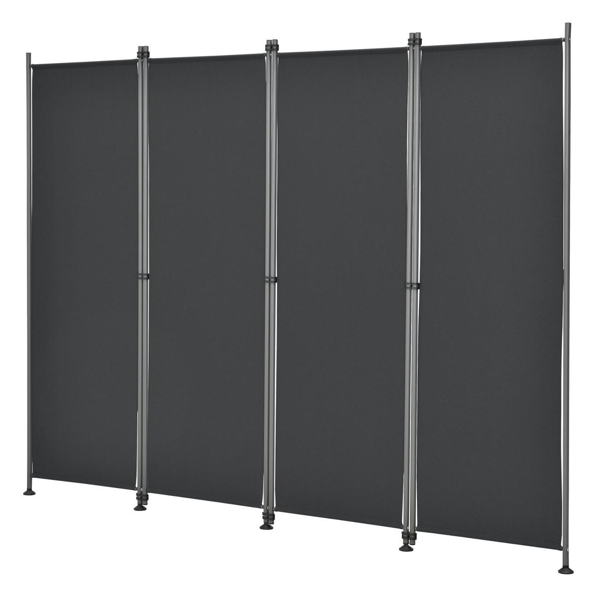 SICHTSCHUTZ Modica - Schwarz, Textil/Metall (215/170cm) - pro.tec
