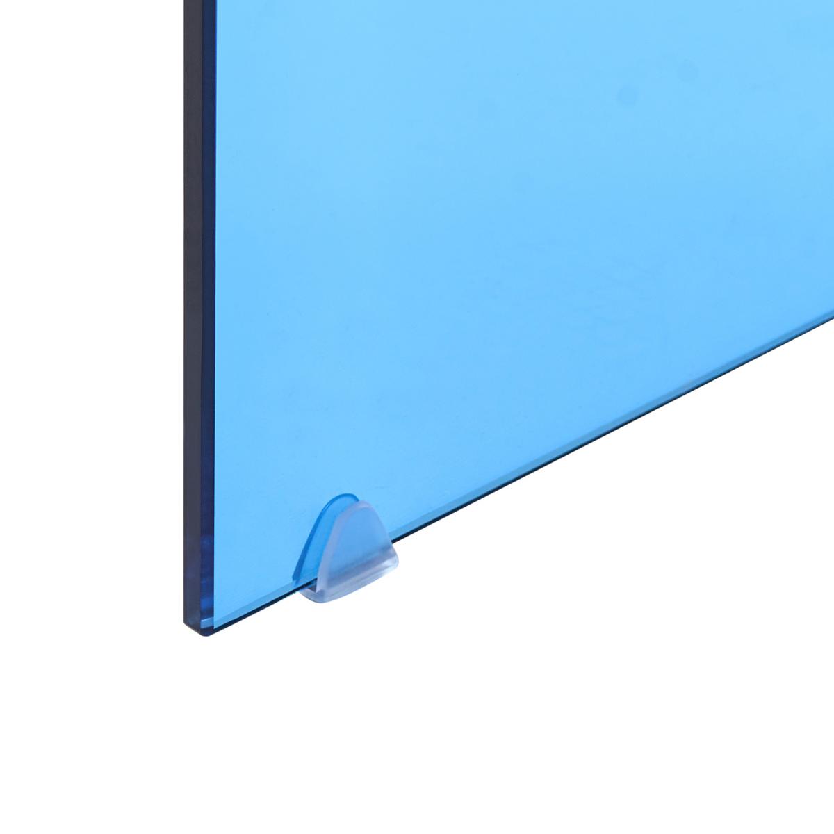 COUCHTISCH Sicherheitsglas Blau Kendall - Blau, Glas (100/50/40cm) - Beliani