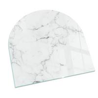 GLASPLATTE für Kamin 100x100 cm - Weiß, Glas (100/100/0.4cm) - TULUP
