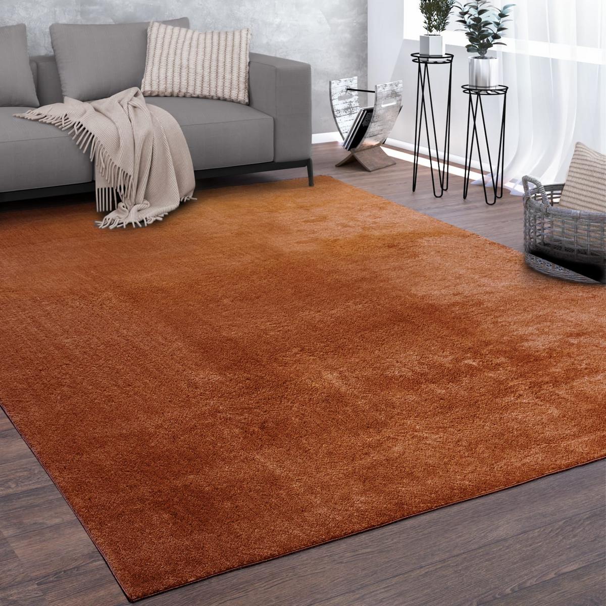 KURZFLORTEPPICH, einfarbig, Kupfer, 160 x 220 cm - Kupferfarben, Textil (160/220cm) - KADIMA DESIGN