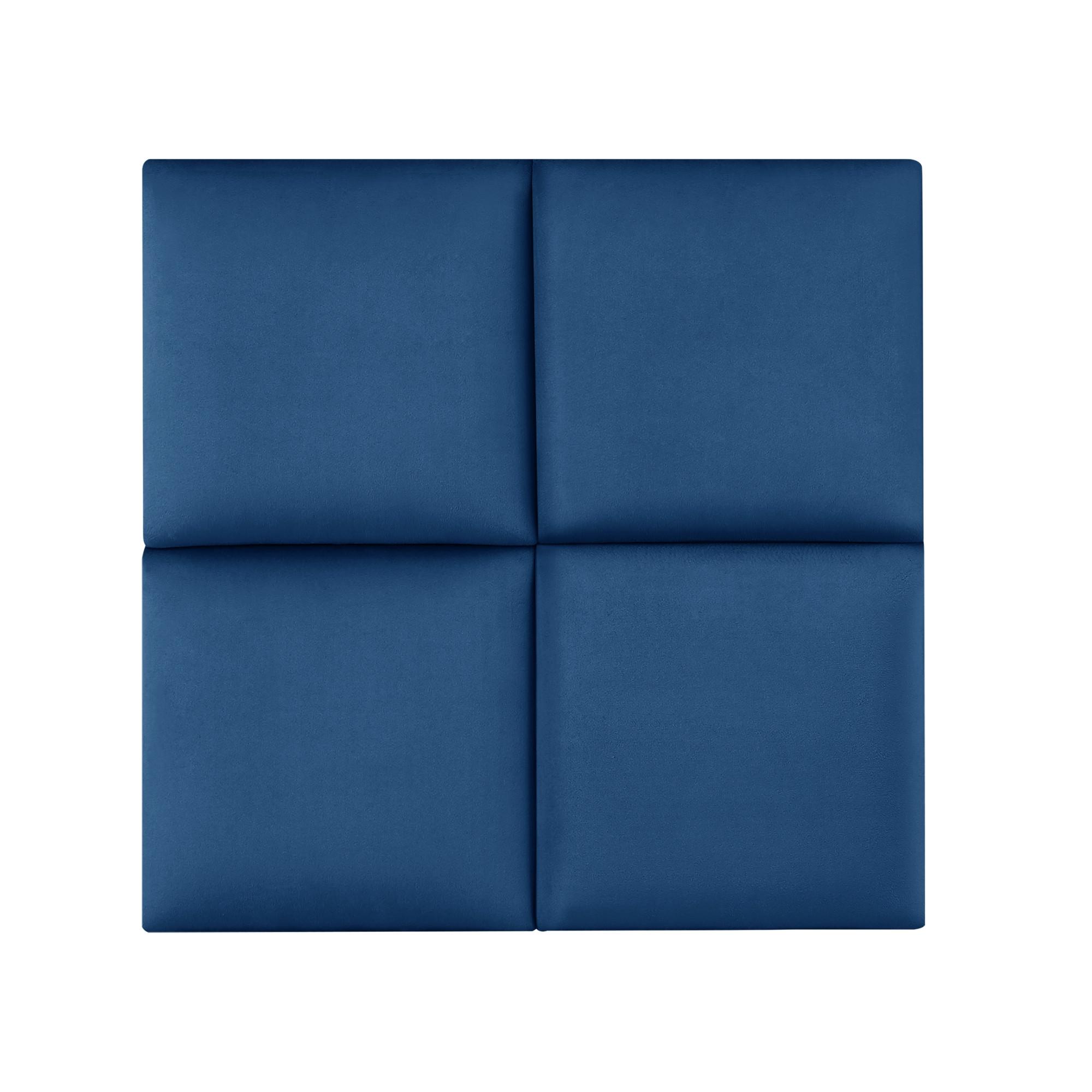 KOPFPOLSTER-SET 4 TLG. Carpino - Dunkelblau, Textil (3/30/30cm) - [neu.haus]