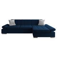 ECKSOFA Montana, Seite: Rechts - Dunkelblau, Holz/Textil (278/161cm) - MIRJAN24