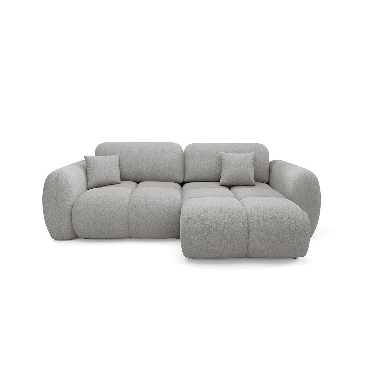 ECKSOFA Livio 3 Sitzplätze Hellgrau - Hellgrau, Holz (270/165cm) - Petits-meubles