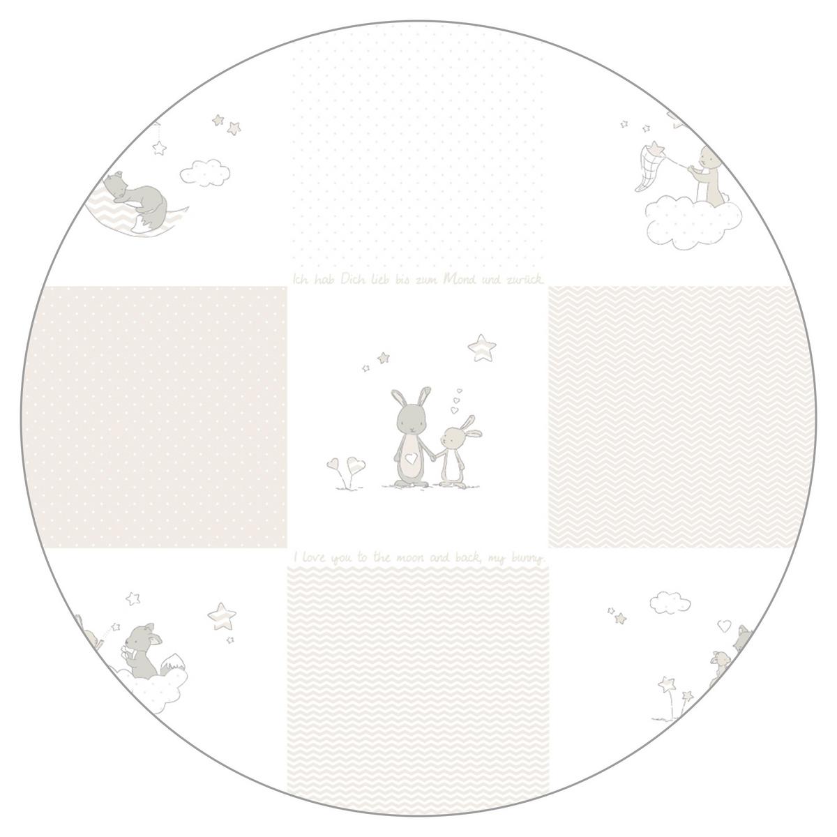 BABYBETT Hase 70 x 140 cm weiß - Weiß, Holzwerkstoff (70/140cm) - Roba