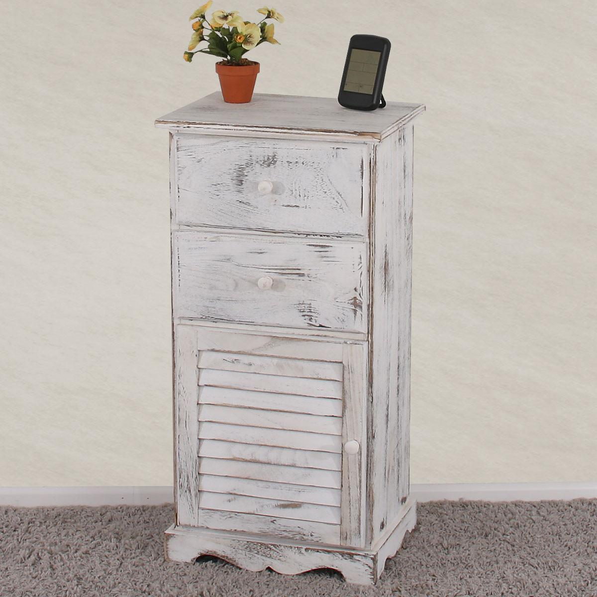 KOMMODE SCHRANK Weiß - Weiß, Holz (40/81/32cm) - MCW