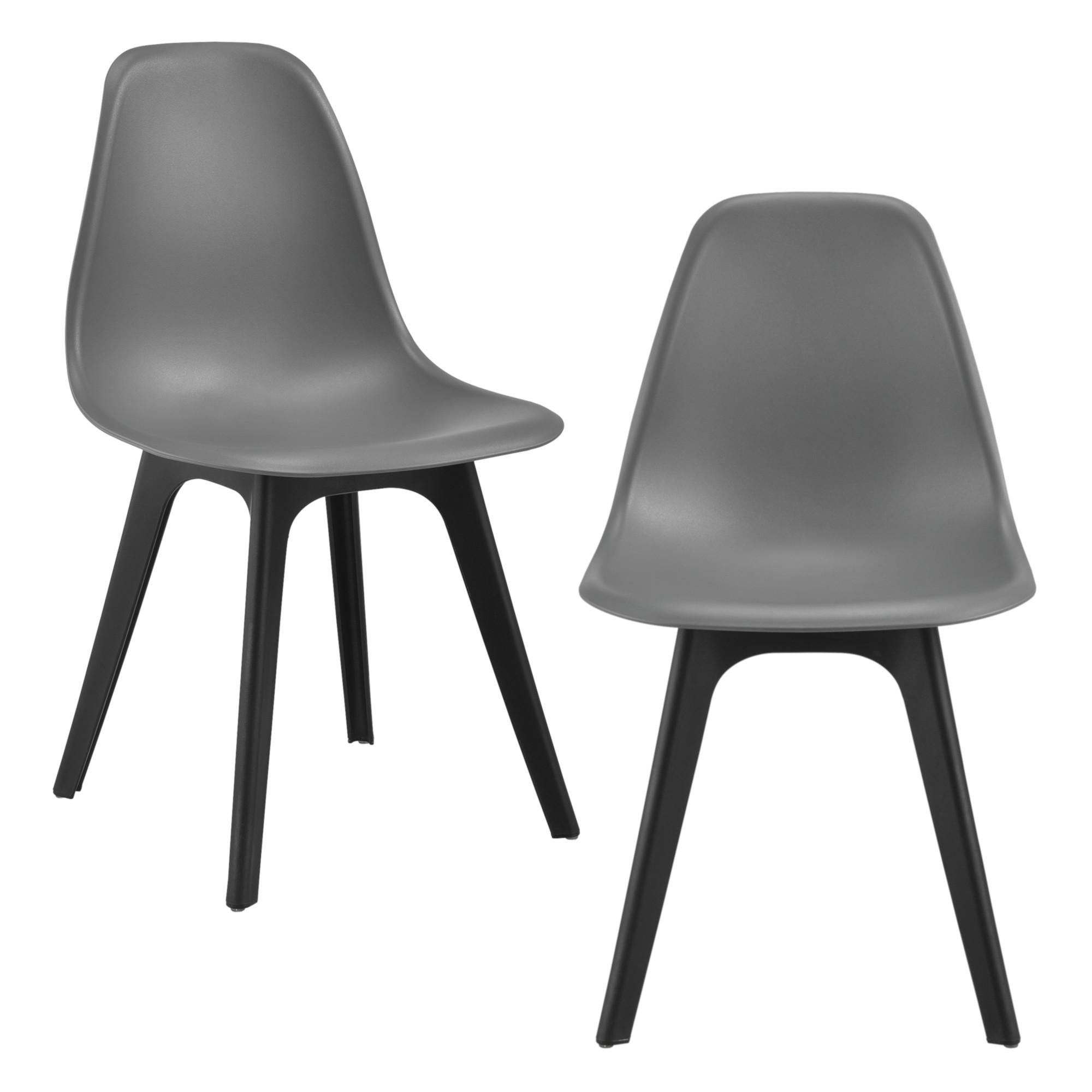 ESSZIMMERSTUHL-SET 2 TLG. Brevik - Grau, Textil (54/83/48cm) - [en.casa]