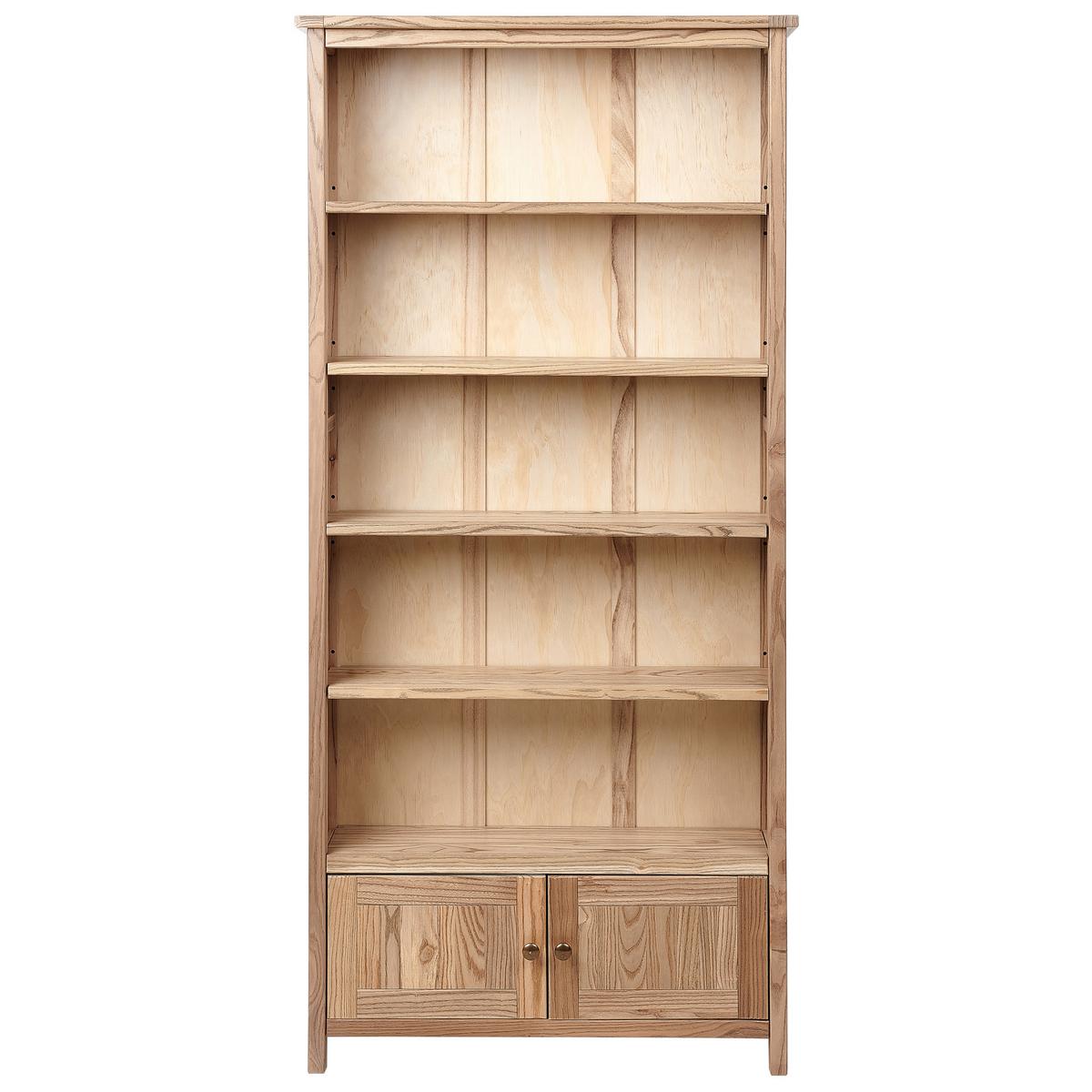 BÜCHERREGAL Sassafrasholz 179 cm Braun Salton - Braun, Holz (85/179/22cm) - Beliani