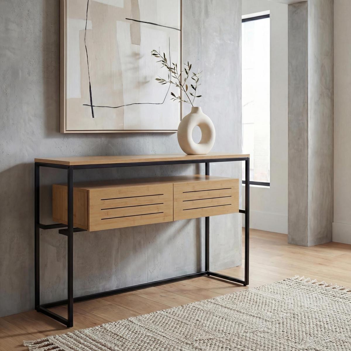 KONSOLENTISCH rechteck Beige - Beige, Holz (40/120/80cm) - MCW