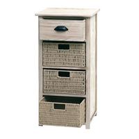 KOMMODE MIT KÖRBEN Braun - Braun, Holz (40/83/29cm) - MCW