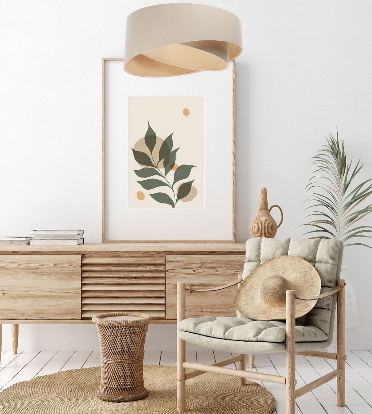 HÄNGELEUCHTE Beige 50/23 cm - Beige, Kunststoff (50/1/23cm) - ONZENO