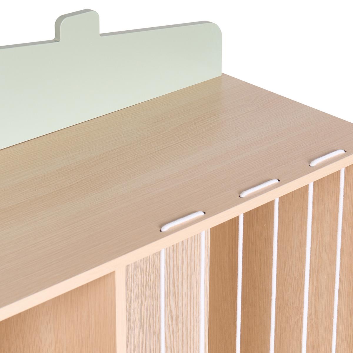 REGAL mit 3 Ebenen 105 cm Hellbraun Lackey - Hellbraun/Braun, Holzwerkstoff (80/105/30cm) - Beliani
