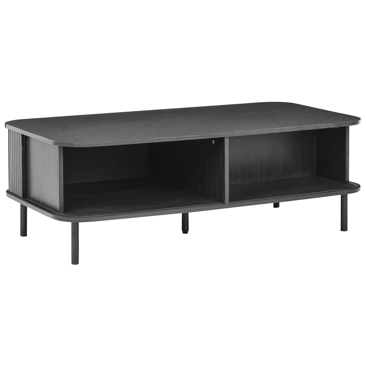 COUCHTISCH Schwarz Bradley - Schwarz, Holzwerkstoff (120/60/41cm) - Beliani