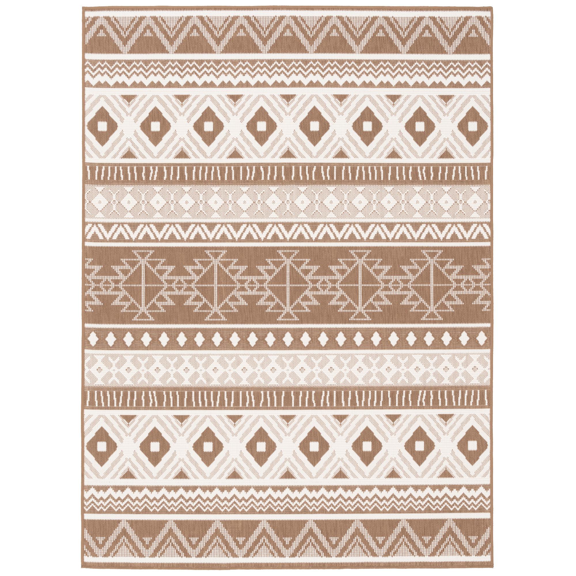 IN- UND OUTDOOR TEPPICH BEIDSEITIG CAPE COD ETHNO - Beige, Textil (133/190cm) - Pergamon