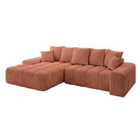ECKSOFA Ottomane Links ENSI-L - 267x164x69 cm Koralle - Koralle, Holzwerkstoff/Kunststoff (267/164cm) - ALTDECOR