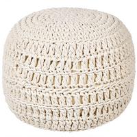 POUF Beige Arpatu - Beige, Naturmaterialien (40/40/40cm) - Beliani