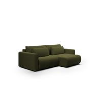 ECKSOFA Chaira Mit Schlaffunktion - Grün, Holzwerkstoff/Textil (240/149cm) - Fun Möbel