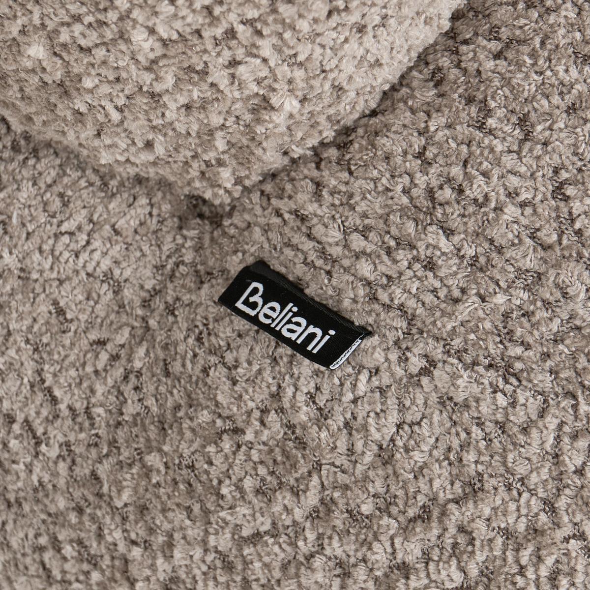 SESSEL Chenillegewebe Taupe Volda - Taupe, Textil (78/74/80cm) - Beliani
