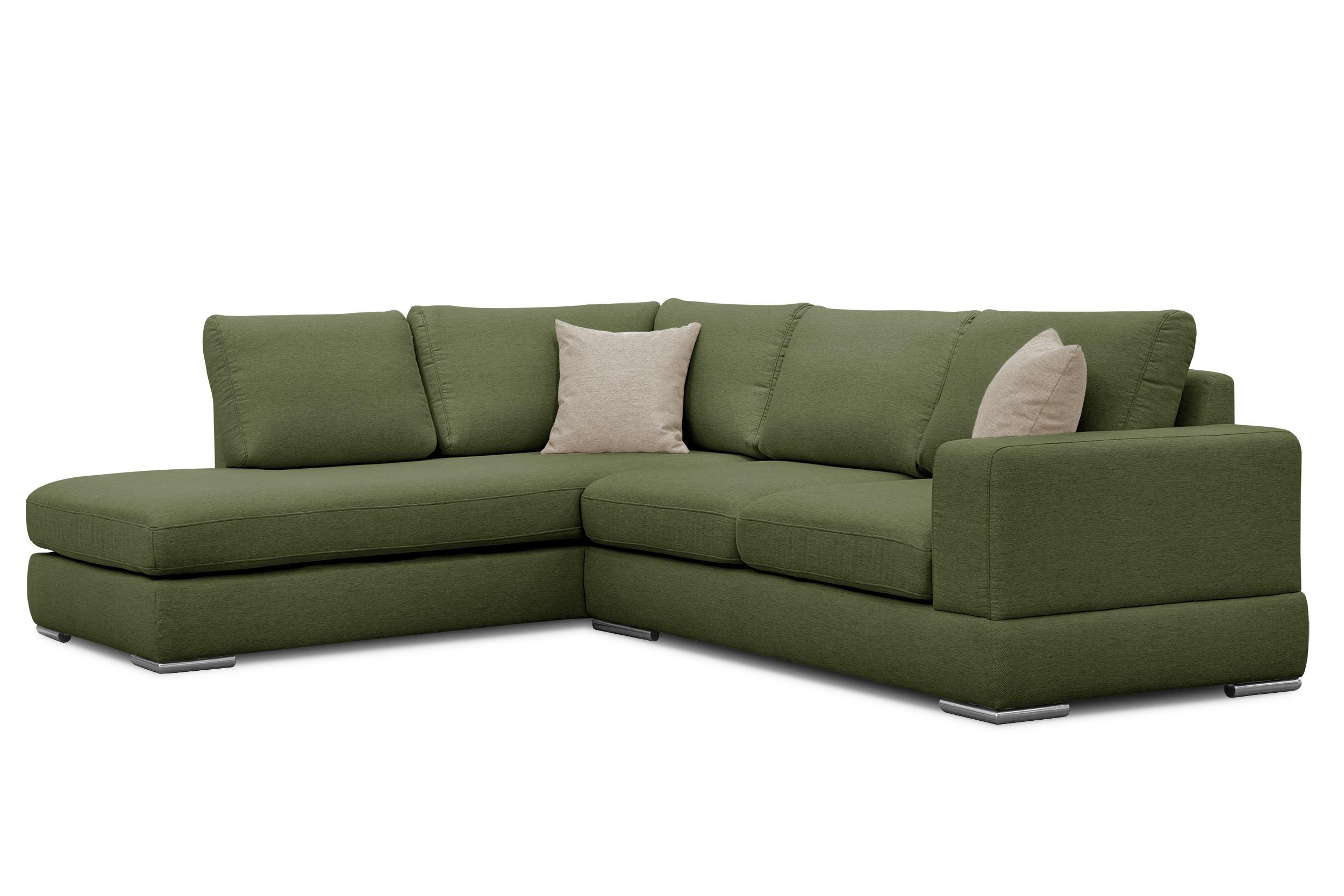 ECKSOFA OTTO 5-Sitzer, grün - Grün, Holzwerkstoff/Textil (219/279cm) - Wozimo