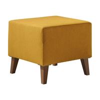 POLSTERHOCKER Oviedo - Gelb, Holz/Kunststoff (51/45/51cm) - MIRJAN24