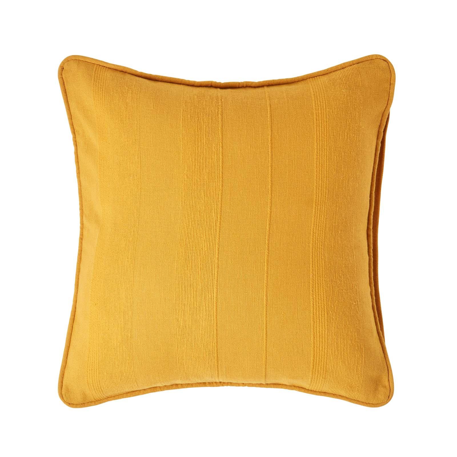 KISSENHÜLLE Rajput 60/60 cm, 100% Baumwolle - Dunkelgelb, Textil (60/60cm) - Homescapes