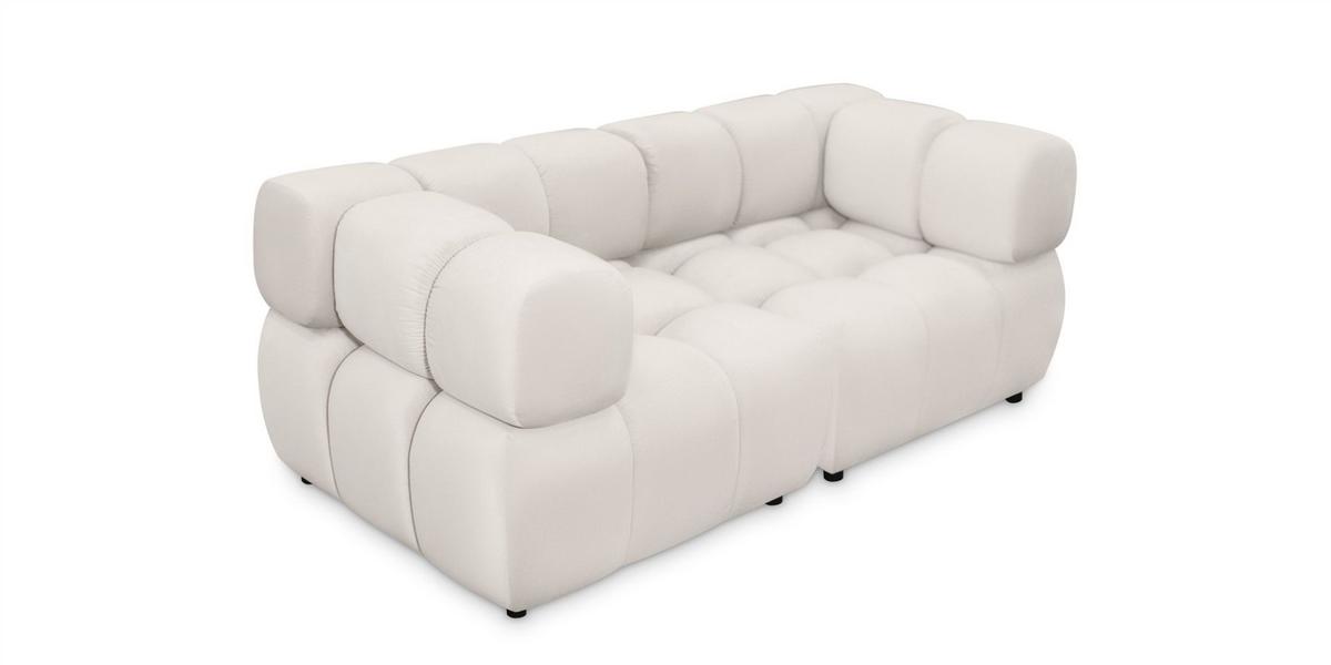 SOFA 2-sitzer Flow - Dunkelgrau, Holzwerkstoff/Textil (192/71/96cm) - Fun Möbel