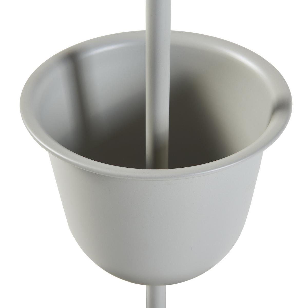 PFLANZENSTÄNDER Alphen - Hellgrau, Metall (23/48cm) - [en.casa]
