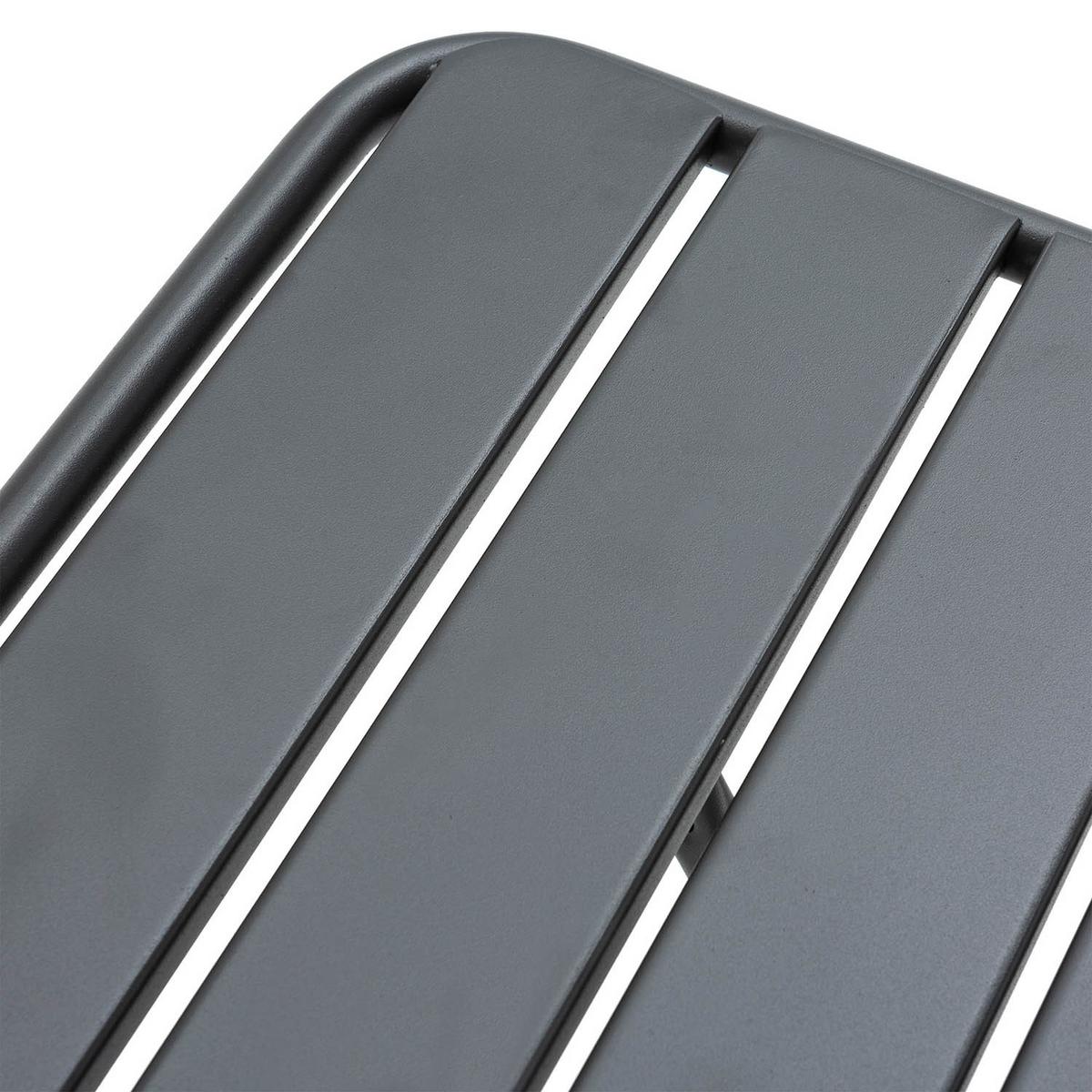 GARTENKLAPPTISCH Perla 60/60/74 cm Metall - Schwarz, Metall (60/60/74cm) - VS Venta-stock