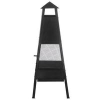FEUERSTELLE Stah schwarz Yasur - Schwarz, Metall (41/100/41cm)