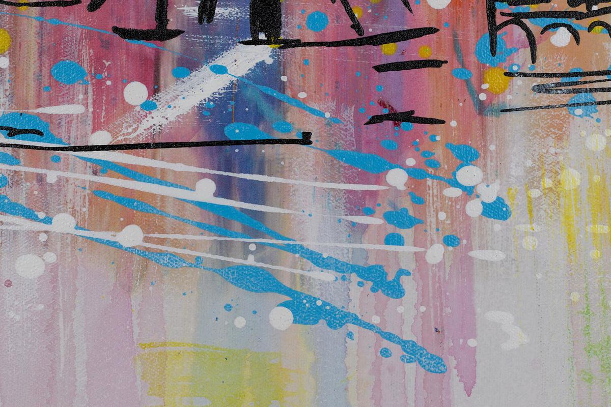 ACRYLBILD HANDGEMALT 120/60 cm - Grau, Holz/Textil (120/60cm) - KUNSTLOFT
