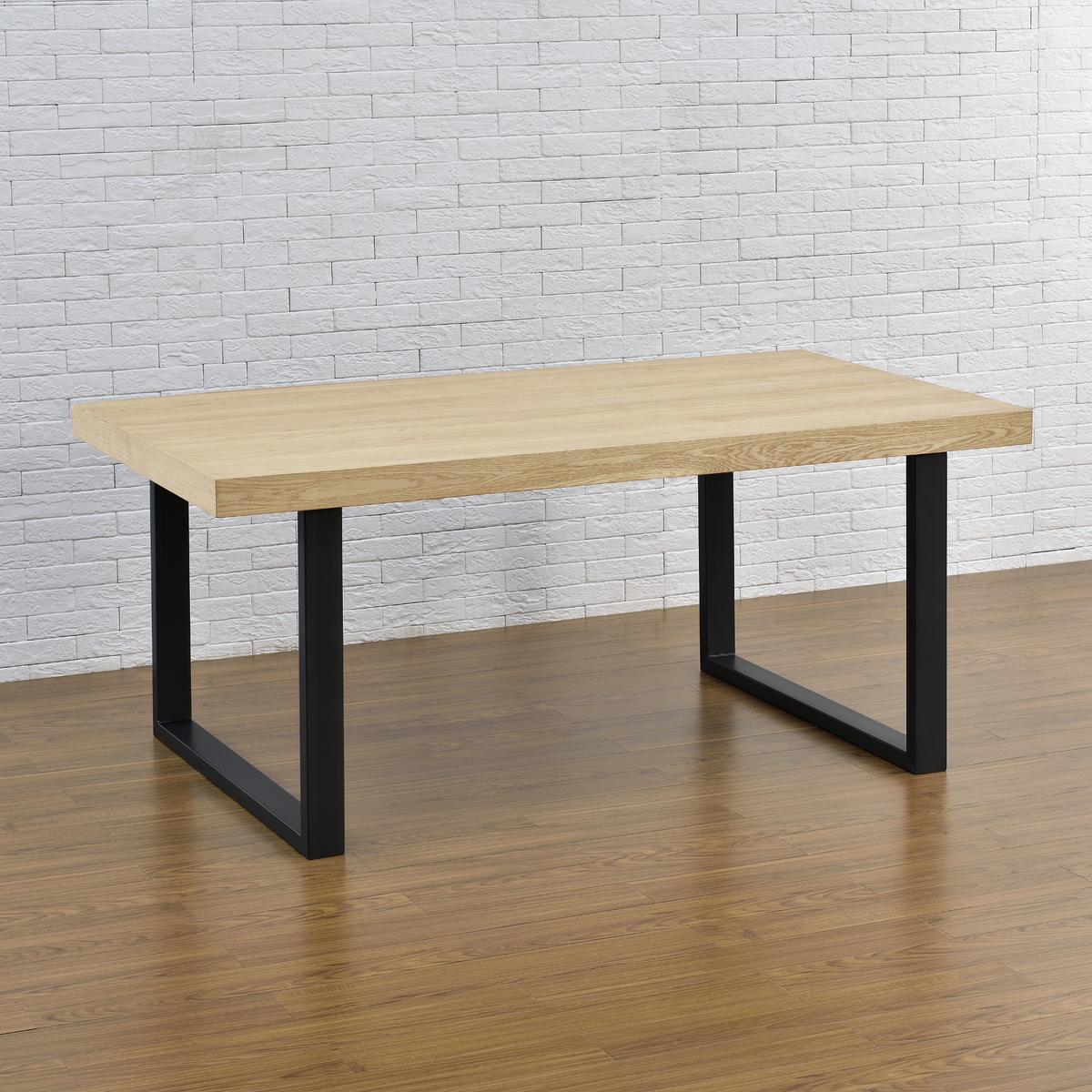 TISCHGESTELL-SET 2 TLG. Makers - Schwarz, Metall (100/72/8cm) - [en.casa]