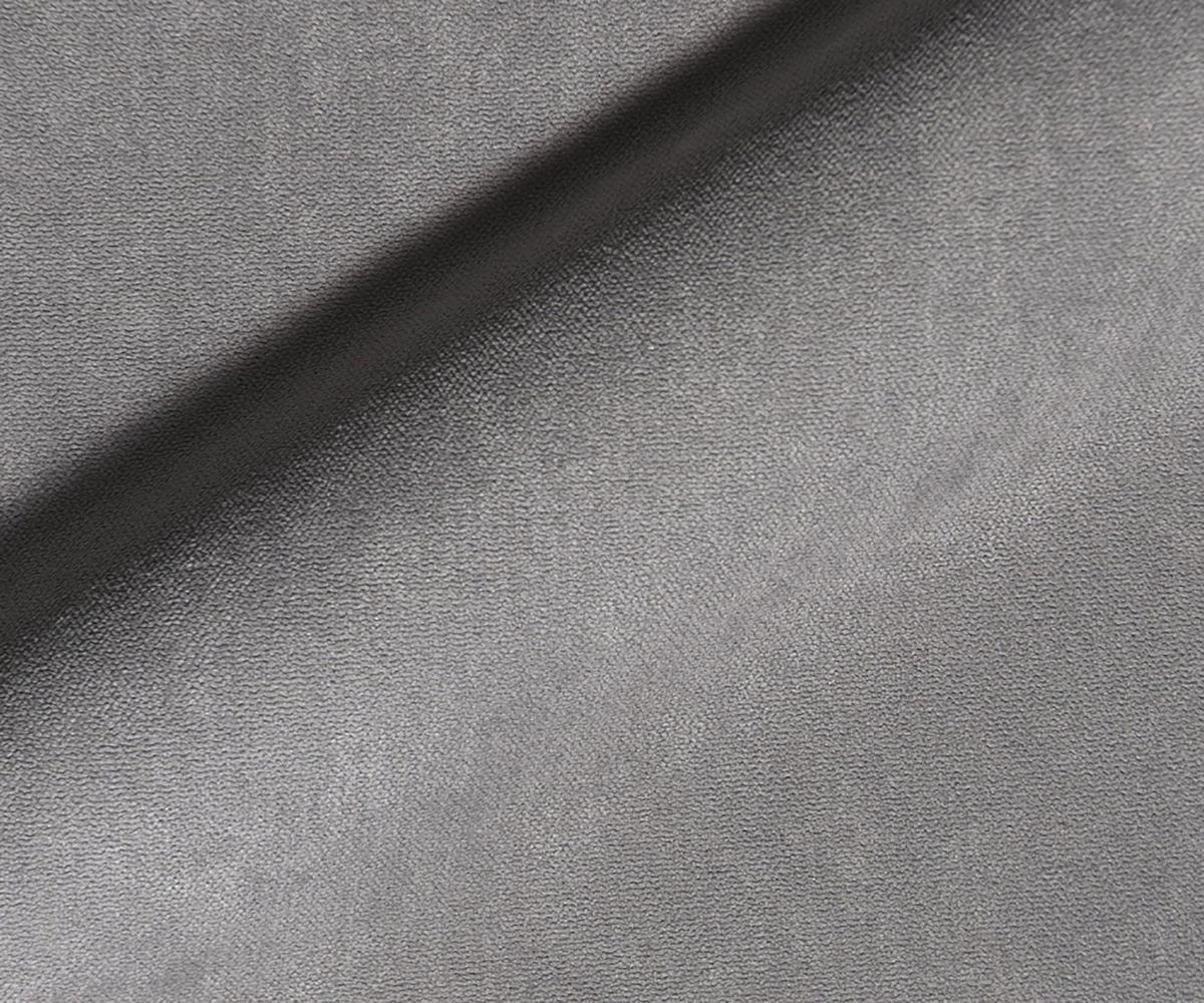 ECKSOFA Zenith Grau Luxusmicrofaser, Ottomane links - Schwarz/Grau, Holz/Kunststoff (262/176cm) - S-Style Möbel