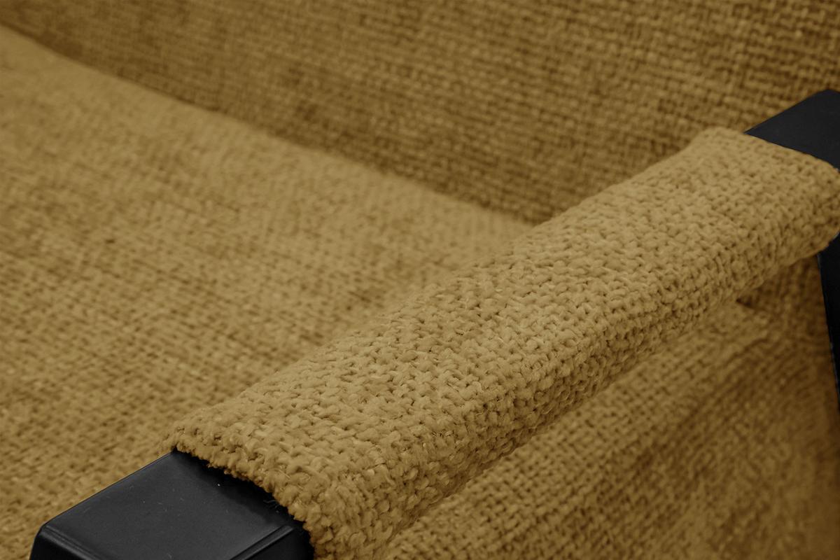 SESSEL KOBE, dunkelgelb - Dunkelgelb/Schwarz, Holz/Textil (72/76/90cm) - Wozimo