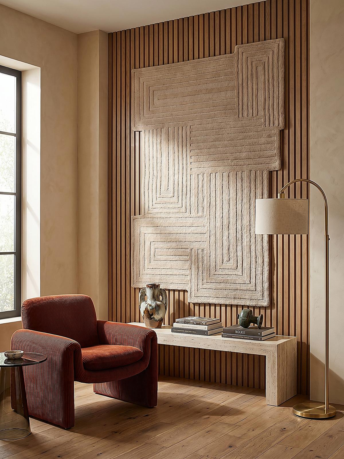 WOLLTEPPICH LEVEN, geometrisch, Natur, 200 x 290 cm - Beige, Textil (290/200cm) - KADIMA DESIGN