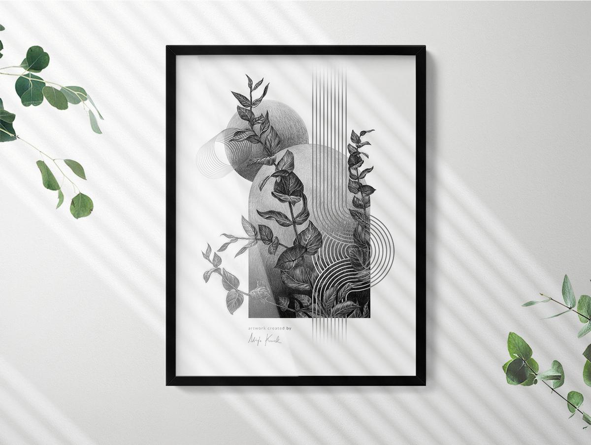 BILDERRAHMEN - Schwarz, Kunststoff (60/80/1.5cm) - Wallfluent